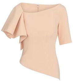 Safiyaa - Sylva asymmetric stretch-crpe top at Mytheresa